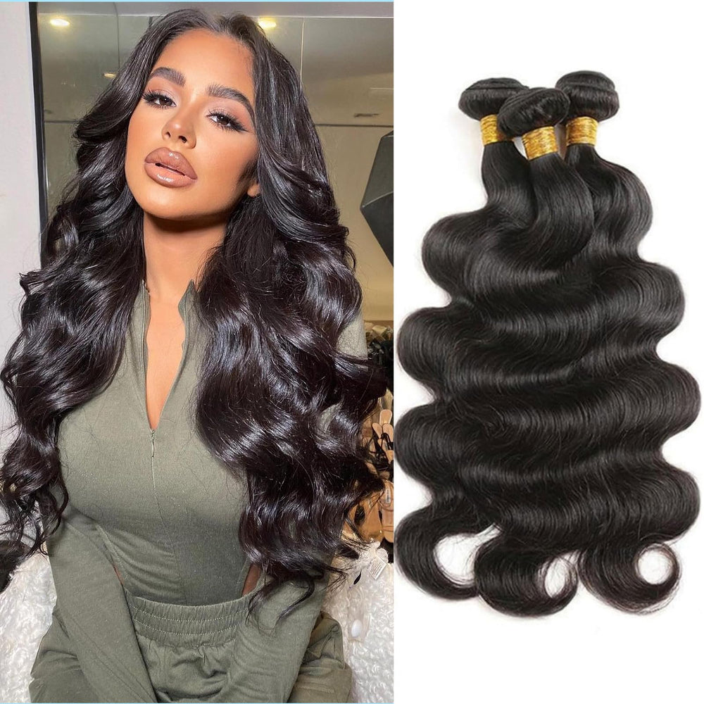 Boopwine front packaging showing three natural color bundles and neat wefts