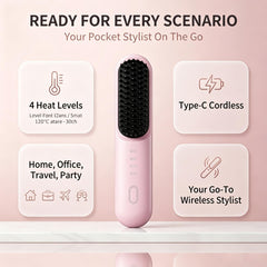 Bopanol bristle close-up with ceramic coating for even heat and reduced frizz