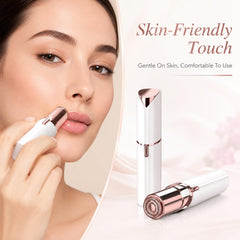 BOQXRM used on upper lip demonstrating quick painless hair removal