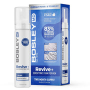 BosleyMD front packaging showing product and benefit of fuller-looking hair