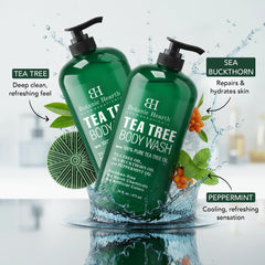 Botanic Hearth bottle label close-up highlighting moisturizing botanical oils and gentle formula