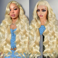 BOTNNS front view 613 blonde wig showcasing natural hairline and full volume
