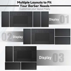 Botyboty layout with scissors guards combs showing organized workstation benefit