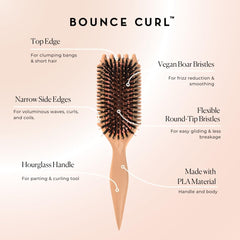 Bounce Curl small‑side edge detail creating defined curl separation
