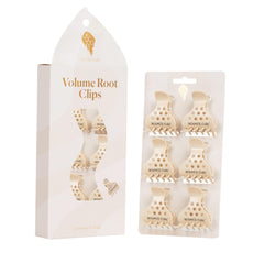 Bounce Curl tan root clips front view showing shape and lift benefit