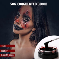 Bowitzki bruise wheel and zombie face paint displaying colors for realistic bruises