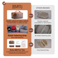 BOYATU bag laid flat open displaying full visibility for fast selection