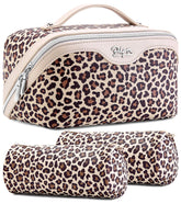 BOYATU leopard front view showing organized storage and stylish pattern