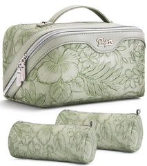 BOYATU main bag front view shows organized travel-ready cosmetic storage and easy carry