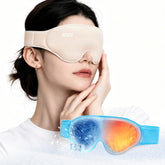 BOZV beige mask front view showing blackout fit and comfortable Lycra