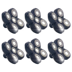 Bpbdzz front packaging showing six replacement heads and cleaning brush for convenience