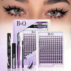 B&Qaugen kit front packaging showing complete DIY lash set benefit convenience