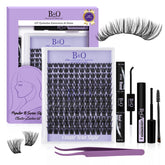 B&Qaugen front packaging showing full kit for easy at-home lashes
