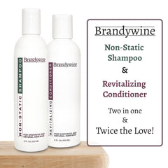 Brandywine texture close-up on wig fibers highlighting smooth shine and conditioned finish