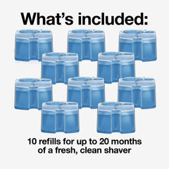 Macro view of Braun cleaning liquid texture demonstrating quick-dry effectiveness
