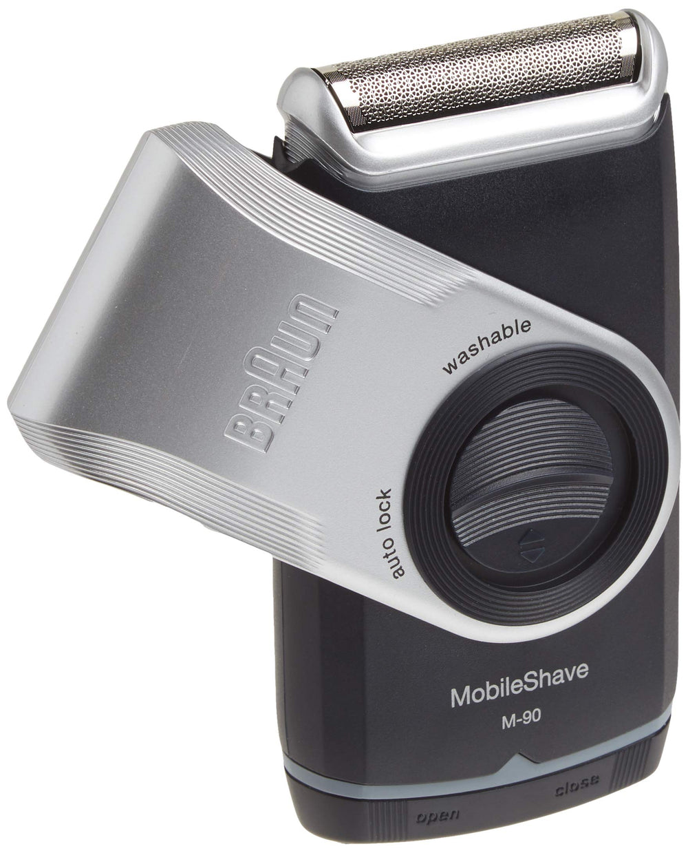 Braun M90 front view showing compact design and ergonomic grip for easy touch-ups