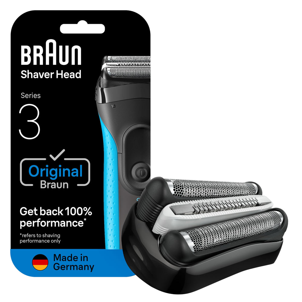 Braun Series 3 32B front view showing new foil for smoother shaves