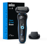 Braun Series 5 front view showing ergonomic grip and compact design benefit