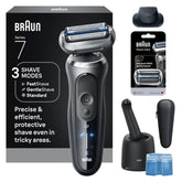 Braun Series 7 front angled shot showing ergonomic grip and sleek finish