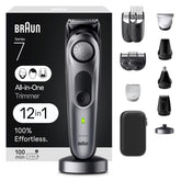 Braun front packaging showing full 12-in-1 kit and included accessories for organized storage
