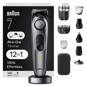 Braun front packaging showing full 12-in-1 kit and included accessories for organized storage