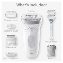 Braun Silk-épil 7 wide head close-up for faster coverage