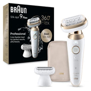 Braun Silk-épil 9 Flex front view showing ergonomic design and easy grip benefit