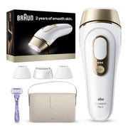 Braun Silk·Expert Pro 5 front view showing device and ergonomic design benefits