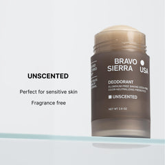 Bravo Sierra application in use on underarm for active odor protection