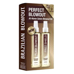 BRAZILIAN BLOWOUT applied during blow-dry demonstrating faster drying and smoothness