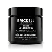Brickell jar front packaging showing clean design and travel-friendly size