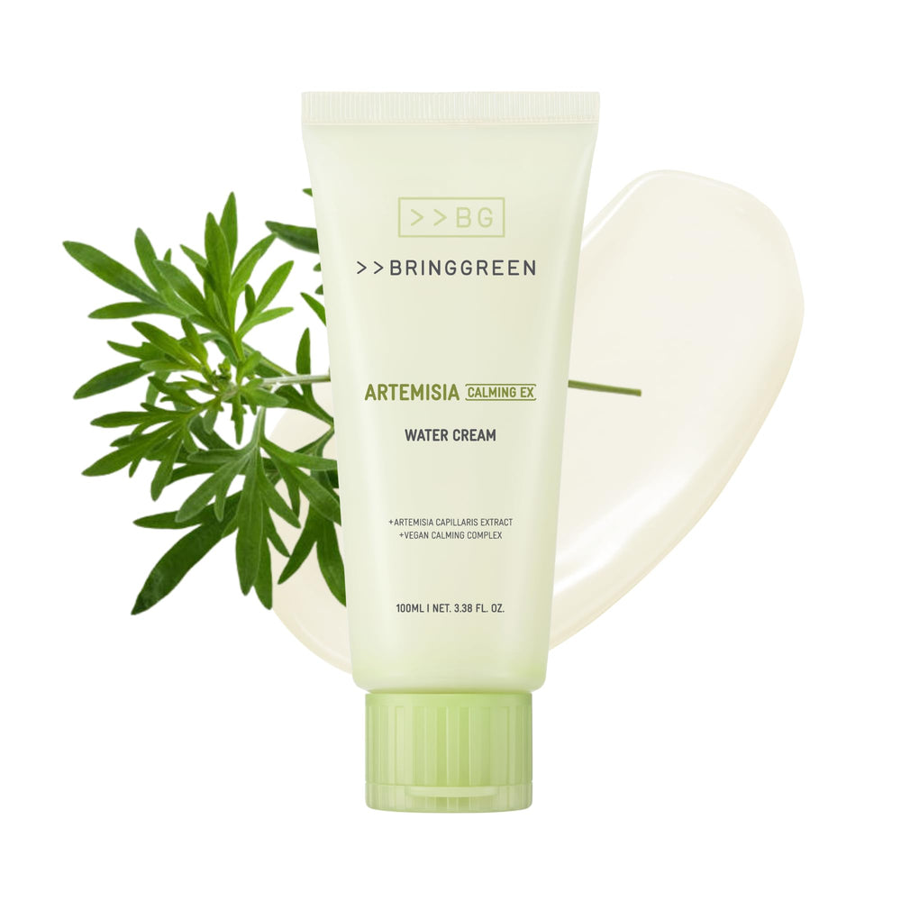 BRING GREEN front jar showing size and clear branding, highlights gentle moisturizing benefit