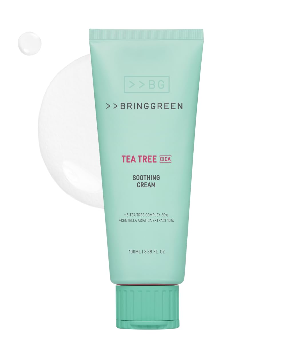 BRING GREEN front jar view showing product and clear branding benefits hydration