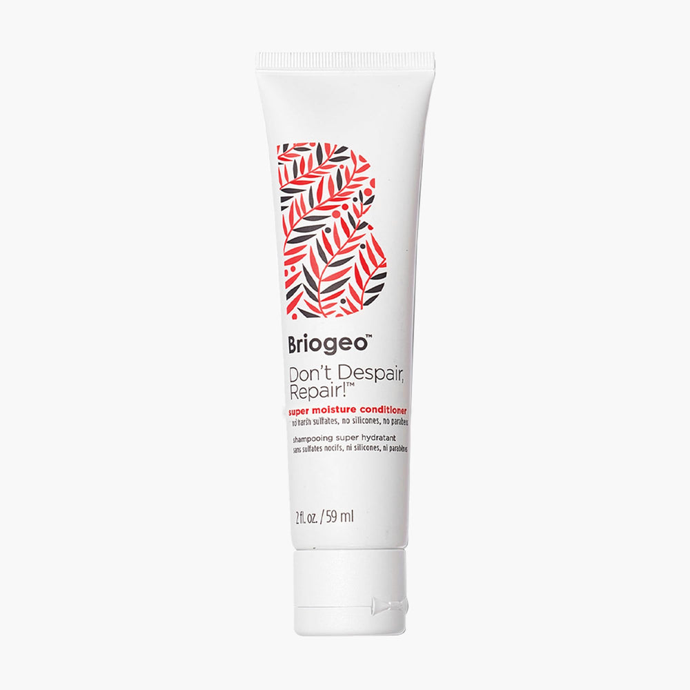 Briogeo front packaging showing 2 oz travel-friendly conditioner benefits