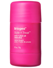 Briogeo sleek stick front packaging showing compact, travel-friendly design and benefits