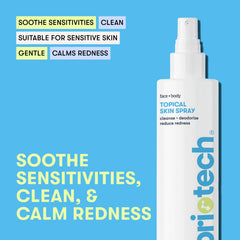 BRIOTECH close-up of clear HOCl solution texture highlighting gentle formula