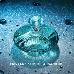 Mist close-up from Britney Spears bottle showing fine spray for even fragrance distribution benefit