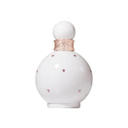 Britney Spears bottle front view showing elegant white gloss and pink crystals for stylish display