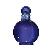 Britney Spears front bottle shot showcasing elegant midnight-blue packaging and allure
