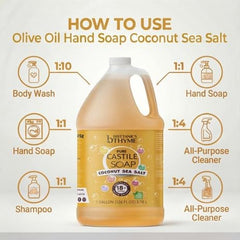 Brittanie's Thyme used as dish soap showing grease removal benefit