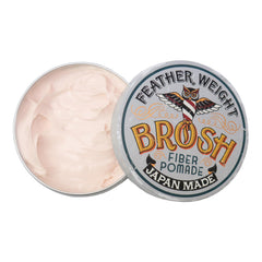 BROSH open jar with creamy pomade texture for easy application benefit