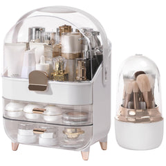 Brothersbox front display showing rose gold finish and organized cosmetics benefit tidy decor
