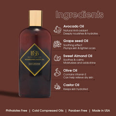 Brown Sugar Babe oil applied on arm demonstrating quick absorption benefit