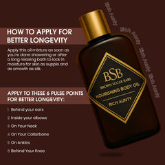 Brown Sugar Babe oil on hands demonstrating smooth, non-greasy hydration