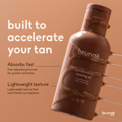 Brunae Body application on hand demonstrating easy spread