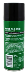 Brut can held in hand to show 10oz size and convenient portability benefit