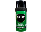 Brut front packaging showing four sticks and classic branding for value