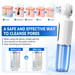 Bryzalor device hot-compress indicator illuminated to prep pores and soften debris