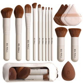 BS-MALL front view of brush set showing complete kit and travel bag benefit