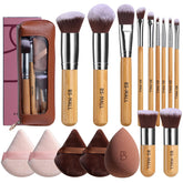 BS-MALL front view of full brush set showing organized kit and bag benefit